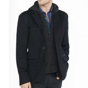 Express Photographer Slim Hooded Blazer Jacket